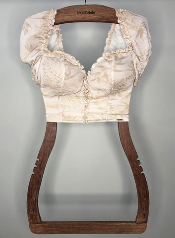 Cropped Brigida Bege Cropped Brigida Bege