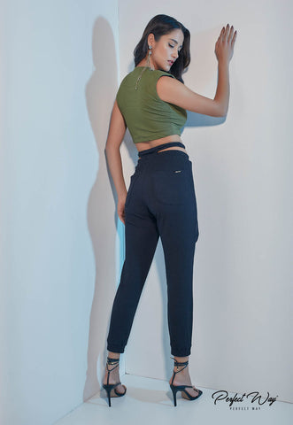Ribbed Mesh Cropped Top Ribbed Mesh Cropped Top
