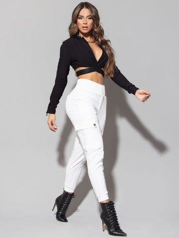 Cropped Preto Blazer Cropped Preto Blazer