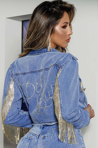 Veste Jeans bleue pour femme Veste Jeans bleue pour femme