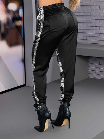Black and White Checkered Clochard Pants Black and White Checkered Clochard Pants