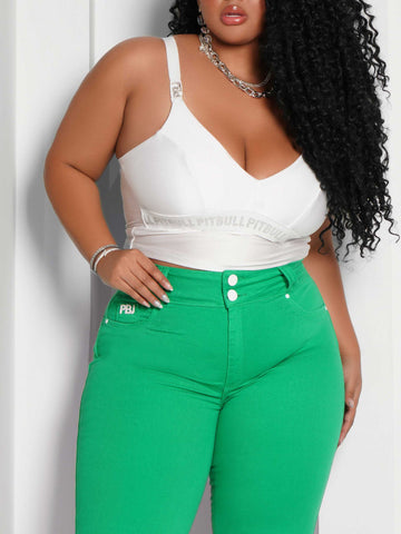 Super Comfortable Cropped Blouse with Pads and Elastane Super Comfortable Cropped Blouse with Pads and Elastane