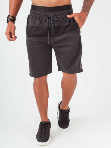 Pantalón Corto Pit Bull para Hombre con Elástico Personalizado Grafito Pantalón Corto Pit Bull para Hombre con Elástico Personalizado Grafito