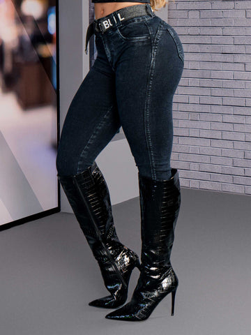 Calça Skinny Cropped Calça Skinny Cropped