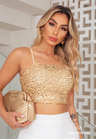Sequin Crop Top Sequin Crop Top