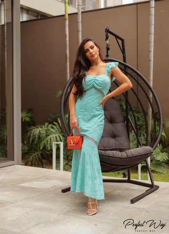 Midi Dress in Laise Midi Dress in Laise