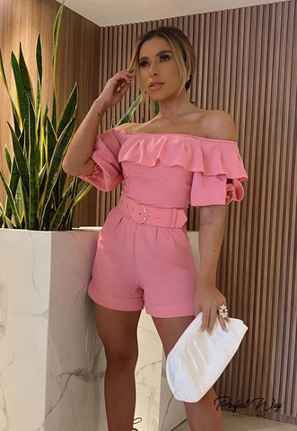 Jumpsuit with Belt and Details Jumpsuit with Belt and Details