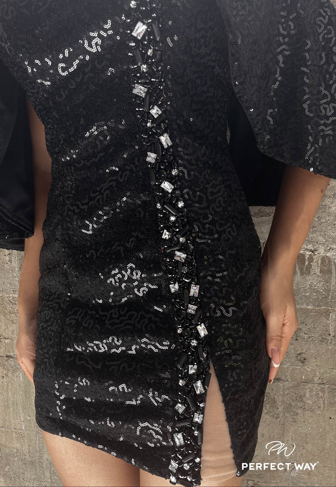 Vestido Paetê Preto - Garotabrasilstore Vestido Paetê Preto - Garotabrasilstore