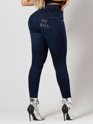 Calça Jeans Modeladora Escura Redutora de Medidas - Garotabrasilstore Calça Jeans Modeladora Escura Redutora de Medidas - Garotabrasilstore