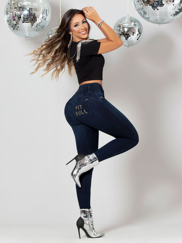 Calça Jeans Modeladora Escura Redutora de Medidas - Garotabrasilstore Calça Jeans Modeladora Escura Redutora de Medidas - Garotabrasilstore