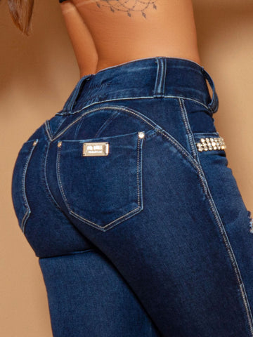 CalΓ§a Jeans Skinny com destroyed - Garotabrasilstore CalΓ§a Jeans Skinny com destroyed - Garotabrasilstore