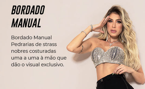 Top Conceito com strass - Garotabrasilstore Top Conceito com strass - Garotabrasilstore