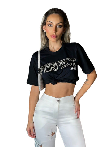 Camiseta com estampa e bordado manual - Garotabrasilstore Camiseta com estampa e bordado manual - Garotabrasilstore