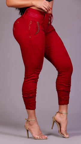 Pantaloni a sigaretta Red Mom