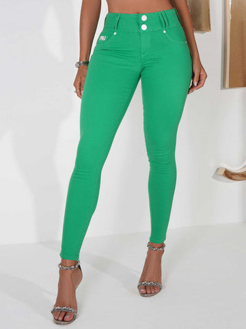 Calça Modeladora Empina Bumbum Color Verde