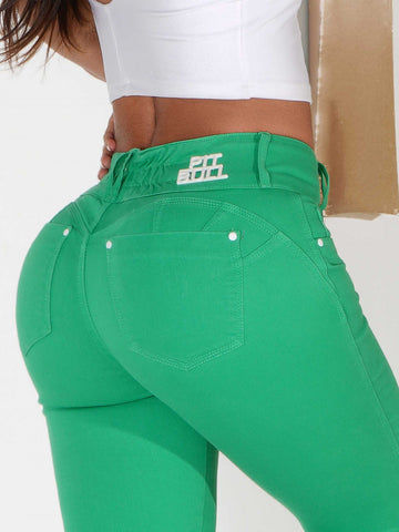 Calça Modeladora Empina Bumbum Color Verde