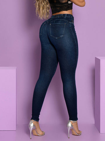 Calça Jeans Feminina Modeladora Afina Cintura E Empina Bumbum