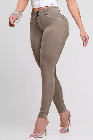 Calça Skinny Pit Bull Jeans Caqui Escuro: Sofisticação que Desenha a sua Silhueta