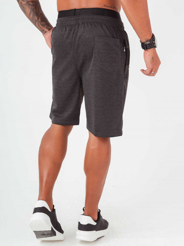 Short Pit Bull Homme avec Élastique Personnalisé Gris Foncé