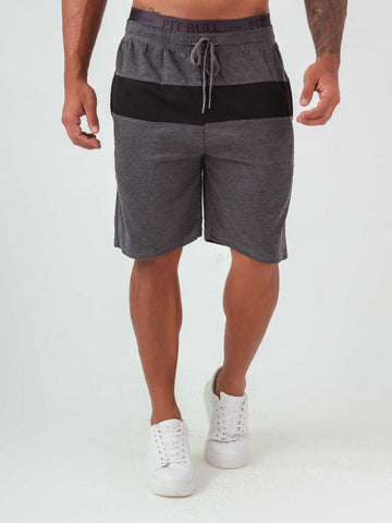 Short Pit Bull Homme avec Élastique Personnalisé Gris Foncé