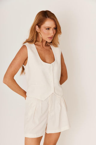 Colete Luce em Linho e Viscose | Alfaiataria Moderna e Elegante
