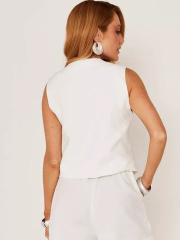 Colete Luce em Linho e Viscose | Alfaiataria Moderna e Elegante