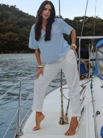 Calça Anna Alfaiataria Cenoura | Elegante e Moderna