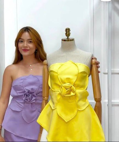 Blusa Betina Tomara que Caia com Flor 3D