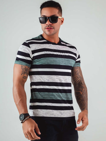 T-shirt girocollo verde chiaro