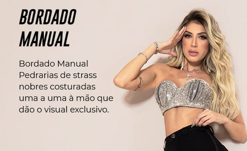 Top Conceito com strass - Garotabrasilstore