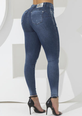 Calça jeans justa empina bumbum modeladora de curvas - Garotabrasilstore